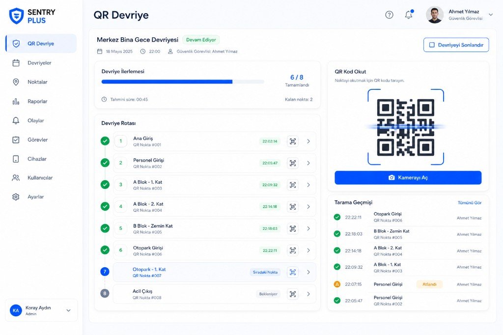 QR / NFC devriye yönetimi